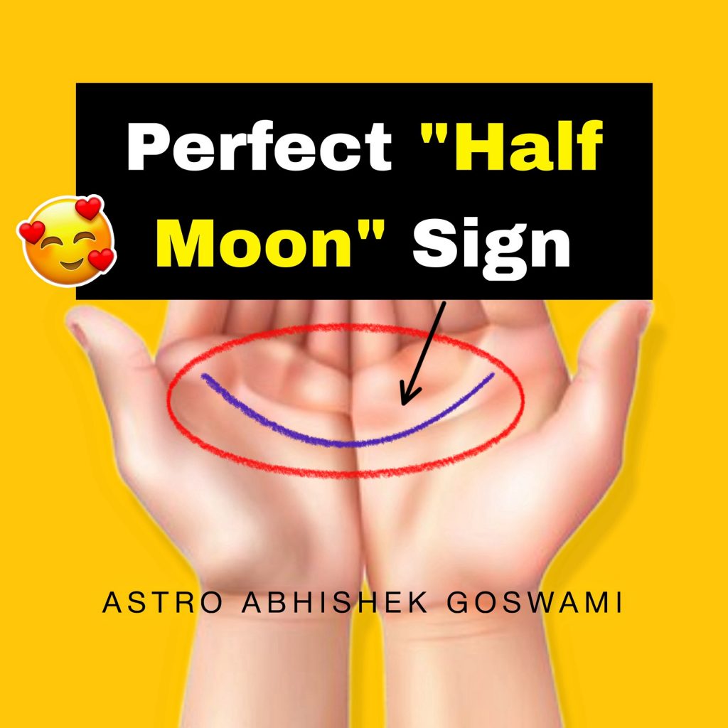 Half Moon Signs in Palmistry - Lucky Signs in Palmistry
